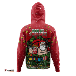 Amazing Aussie Australia Aussie Ugly Christmas Santa Present Hoodie