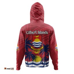 Amazing Aussie Australia South Sea Islanders Gilbert Islands In Polynesian Pattern With Coconut Trees Hoodie