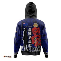 Amazing Aussie Australia Anzac Custom Anzac day Lest We Forget With Poppies And Camo Pattern Hoodie