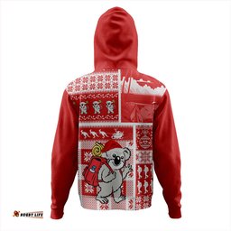 Amazing Aussie Australia Koala Wonderland Christmas Red Hoodie