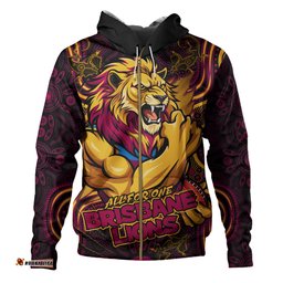 Amazing Aussie Brisbane Lions Spirit Warriors Of The Game Hoodie
