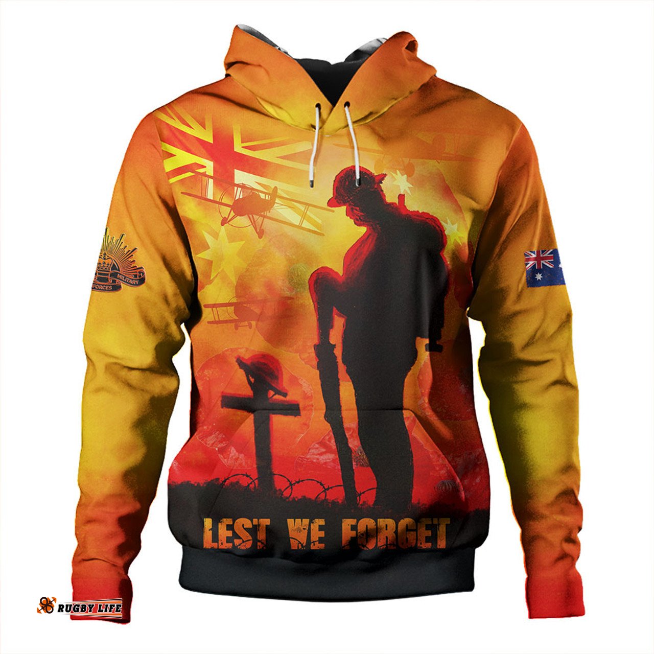 Amazing Aussie Australia Dawn Of Sacrifice Anzac Remembrance Hoodie