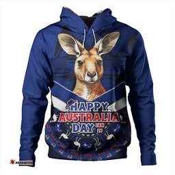 Amazing Aussie Australia Kangaroo Pride Australia Day Blue Hoodie