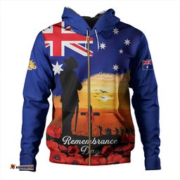 Amazing Aussie Australia Lest We Forget Remembrance Day Tribute Hoodie