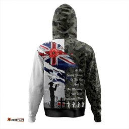 Amazing Aussie Australia Remembrance Day Lest We Forget Australian Military Tribute Green Hoodie
