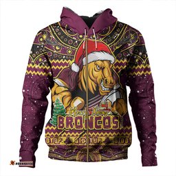 Amazing Aussie Brisbane Broncos Aboriginal Xmas Special Ugly Christmas Style Hoodie