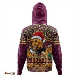 Amazing Aussie Brisbane Broncos Aboriginal Xmas Special Ugly Christmas Style Hoodie