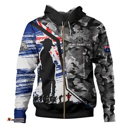 Amazing Aussie Australia Remembrance Day Heroic Soldier Legacy Hoodie