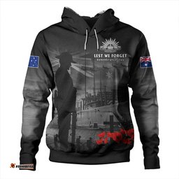 Amazing Aussie Australia Sunset Of Sacrifice And Remembrance Day Honor Orange Hoodie