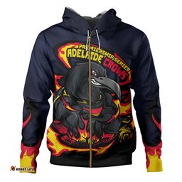 Amazing Aussie Adelaide Crows Premiership Series Flame Edition Hoodie