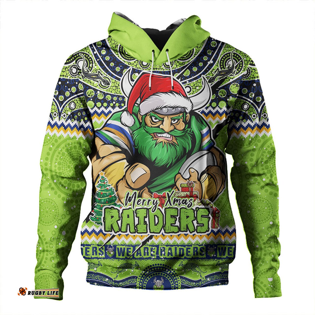 Amazing Aussie Canberra Raiders Aboriginal Xmas Special Ugly Christmas Style Hoodie