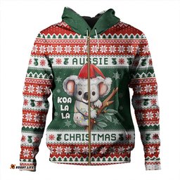 Amazing Aussie Australia Merry Christmas Spirit Koala Edition Hoodie