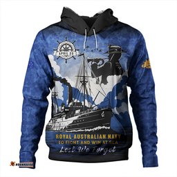 Amazing Aussie Australia Anzac Day Royal Australian Navy Camouflage Style Hoodie