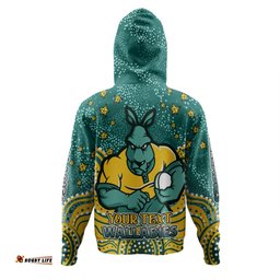 Amazing Aussie Australia Wallabies Custom Custom With Aboriginal Inspired Style Of Dot Painting Patterns Hoodie