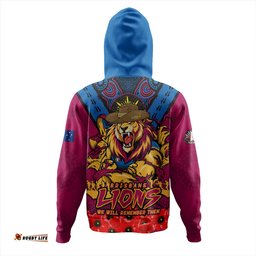Amazing Aussie Brisbane Lions Ripped Legacy Of The Game The ANZAC Spirit Lives On Hoodie