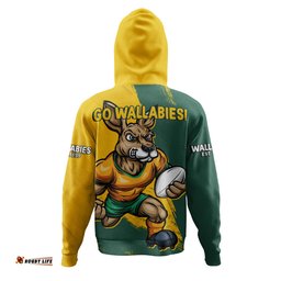 Amazing Aussie Aussie Wallabies Unstoppable Wallabies Spirit Of The Championship Yellow Hoodie