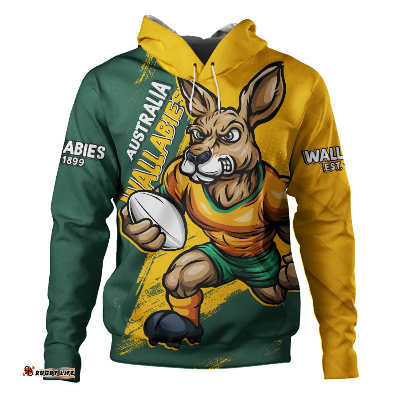 Amazing Aussie Aussie Wallabies Unstoppable Wallabies Spirit Of The Championship Yellow Hoodie