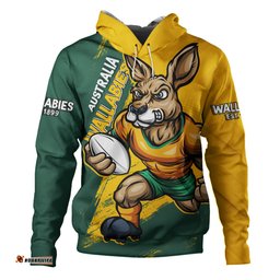 Amazing Aussie Aussie Wallabies Unstoppable Wallabies Spirit Of The Championship Yellow Hoodie