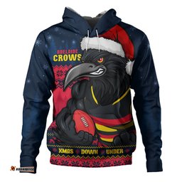 Amazing Aussie Adelaide Crows Merry Christmas Down Under Footy Power Style Hoodie