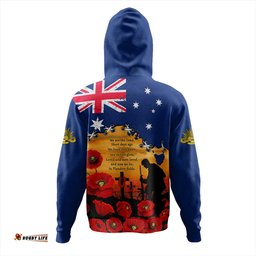 Amazing Aussie Australia Remembrance Day Fields Of Poppies Honoring The Fallen Hoodie