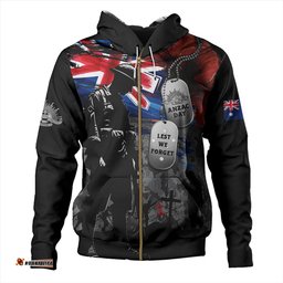 Amazing Aussie Australia Tribute To The Brave Anzac Day Hoodie
