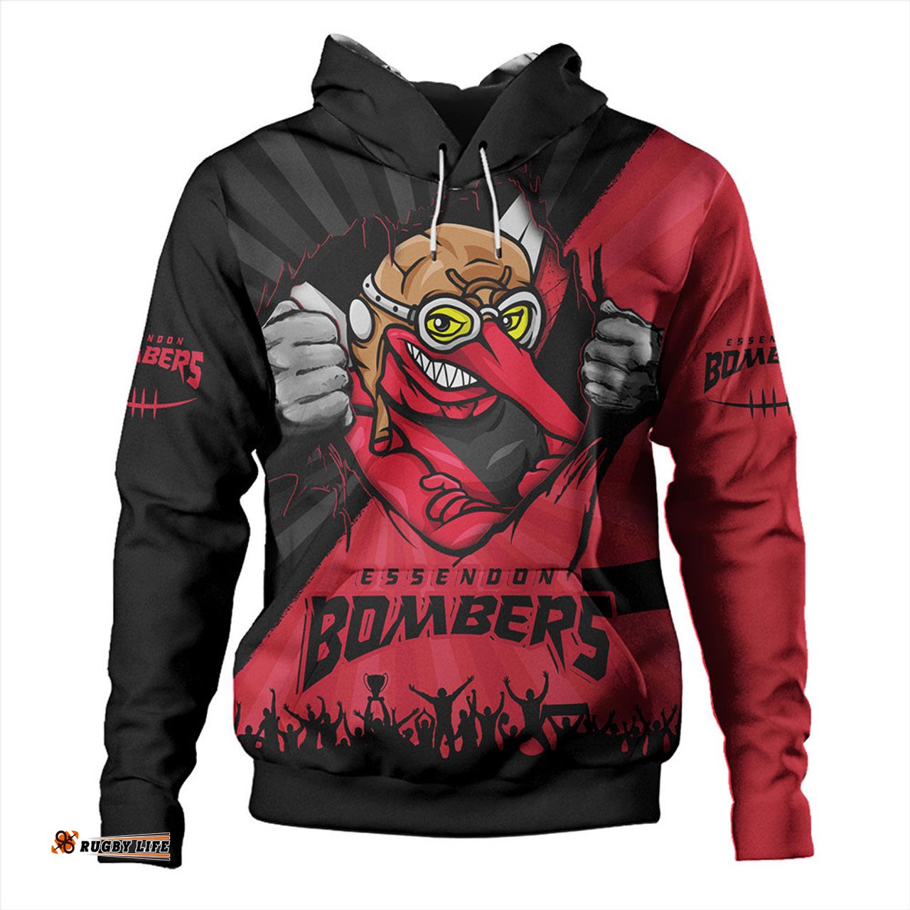 Amazing Aussie Essendon Breaking Through Fan Design Hoodie