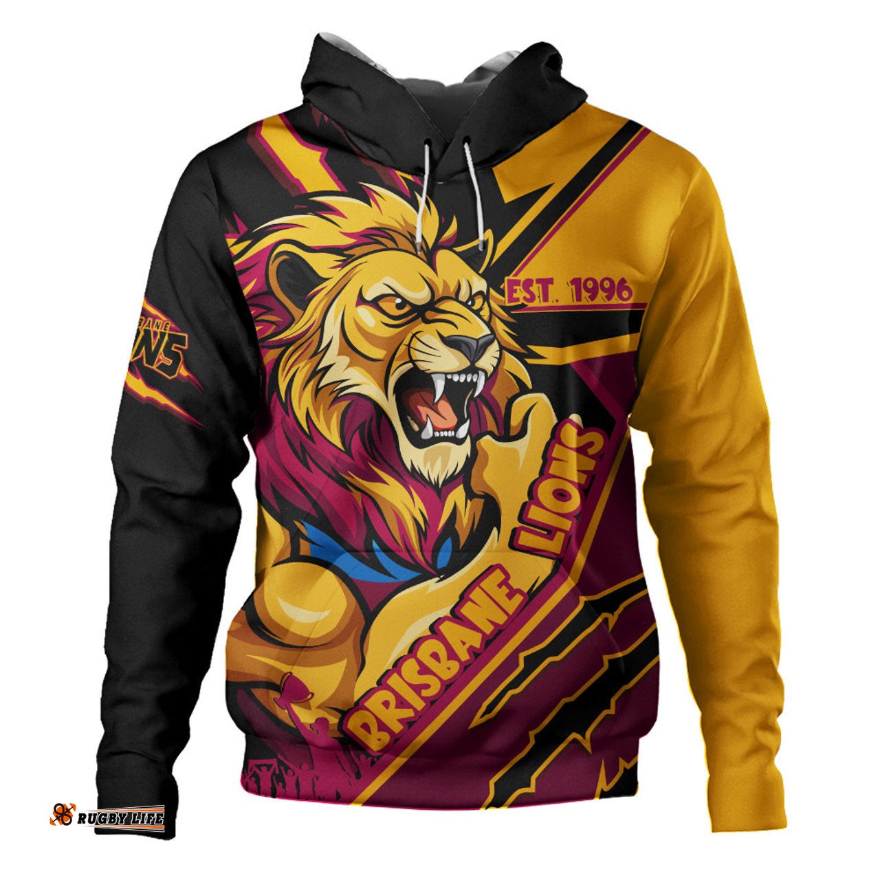 Amazing Aussie Brisbane Lions Battlefield Glory Gear Hoodie