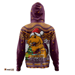 Amazing Aussie Brisbane Broncos Aussie Ugly Christmas For Die Hard Fan Supporters Hoodie