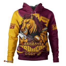Amazing Aussie Brisbane Broncos Battle For Glory Rugby Finals Edition Hoodie