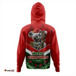 Amazing Aussie Australia Holiday Koala Merry Christmas Red Hoodie