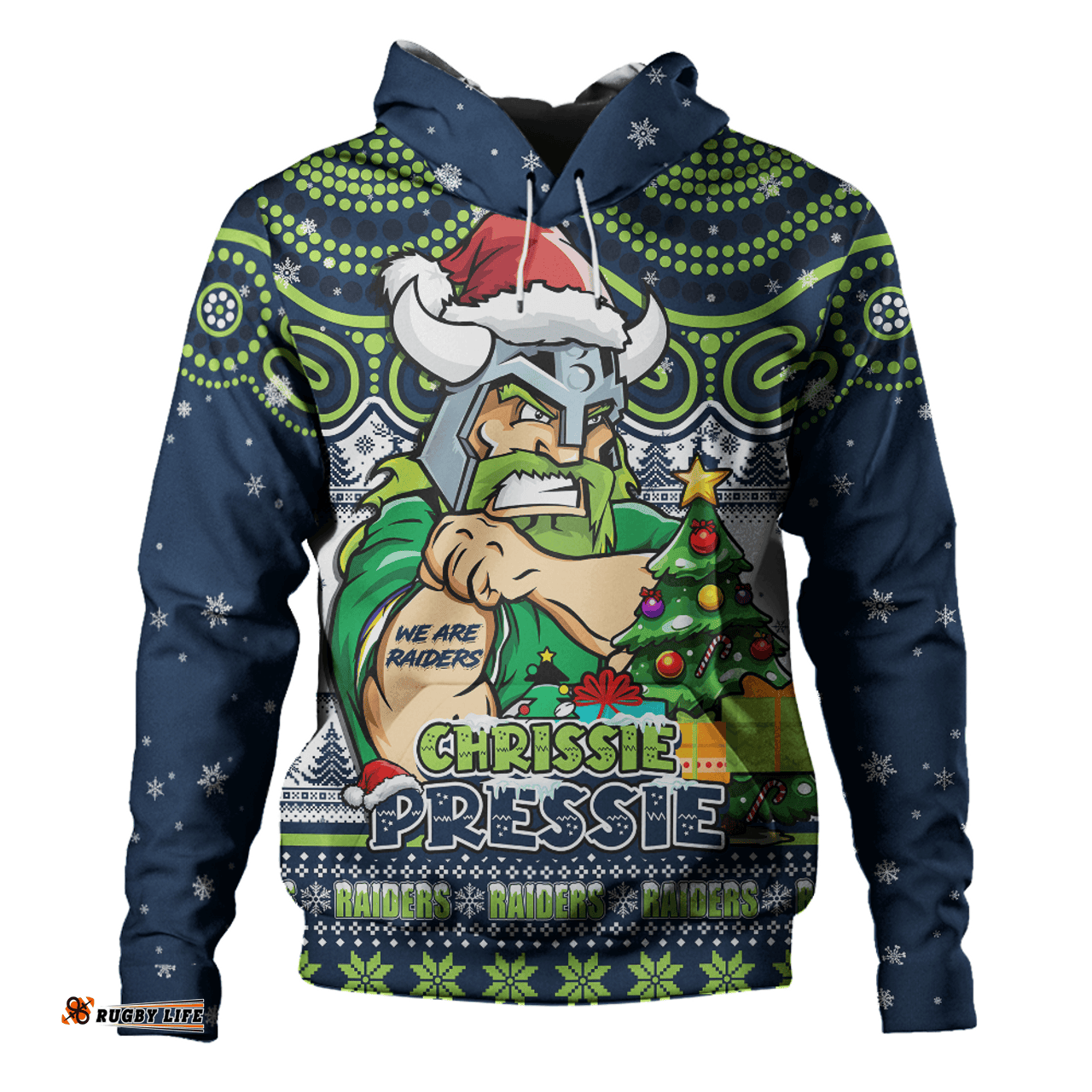 Amazing Aussie Canberra Raiders Aussie Ugly Christmas For Die Hard Fan Supporters Hoodie