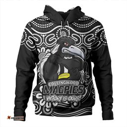 Amazing Aussie Collingwood Aboriginal Inspired Tough Fan Football For Life Hoodie