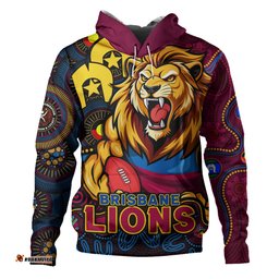 Amazing Aussie Brisbane Lions NAIDOC Spirit Of Country Hoodie