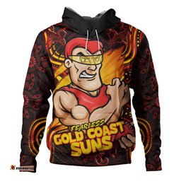 Amazing Aussie Gold Coast SUNS Spirit Warriors Of The Game Hoodie