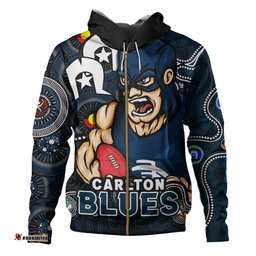 Amazing Aussie Carlton NAIDOC Spirit Of Country Hoodie