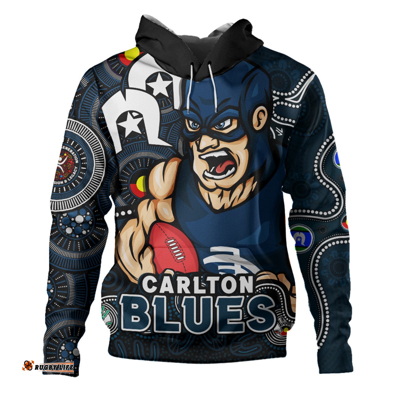 Amazing Aussie Carlton NAIDOC Spirit Of Country Hoodie