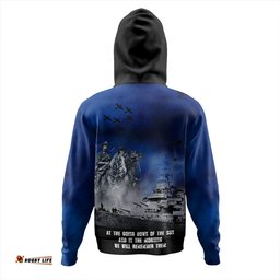 Amazing Aussie Australia Remember All The Battles Fought Blue Hoodie