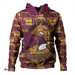 Amazing Aussie Brisbane Broncos Champion s Pride Comic Style Hoodie