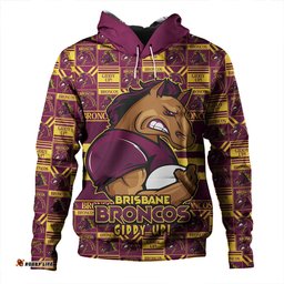 Amazing Aussie Brisbane Broncos Champion s Pride Comic Style Hoodie