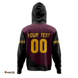 Amazing Aussie Brisbane Broncos Heart Of A Fighter Tough And Fearless Hoodie