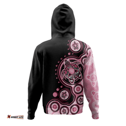 Amazing Aussie Australia Indigenous Turtle Aboriginal Dot Art Pink Hoodie