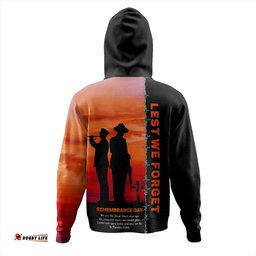 Amazing Aussie Australia Remembrance Day We Shall Not Forget We Will Remember Them Orange Hoodie
