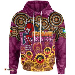 Amazing Aussie Brisbane Broncos Custom Naidoc Week Brisbane Broncos Hoodie