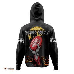 Amazing Aussie Collingwood Full Moon Fever Halloween Supporter Hoodie