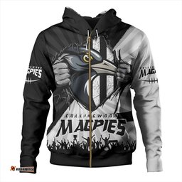 Amazing Aussie Collingwood Breaking Through Fan Design Hoodie