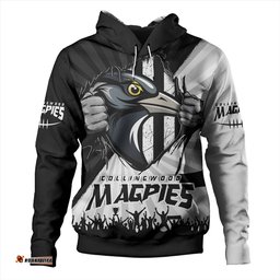 Amazing Aussie Collingwood Breaking Through Fan Design Hoodie
