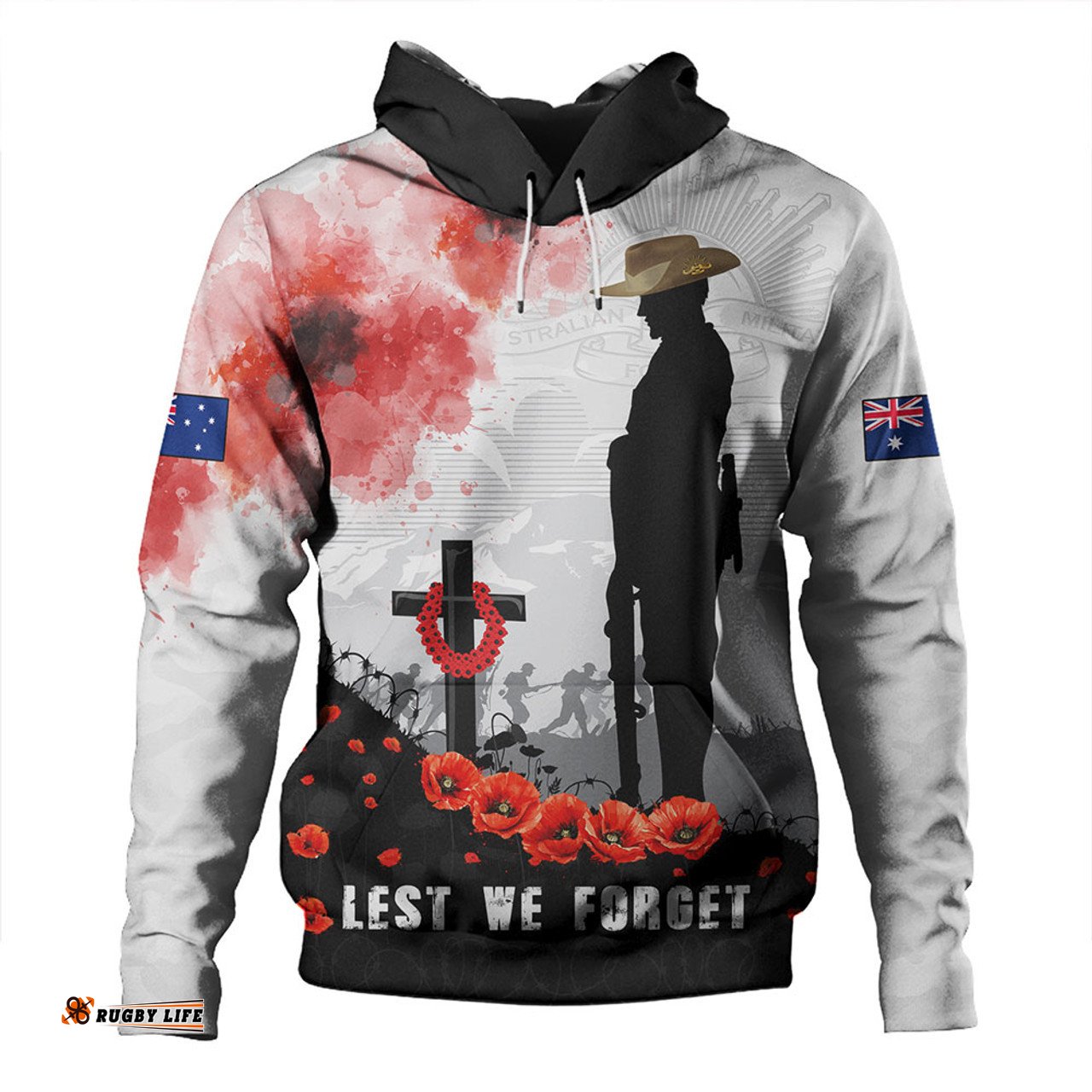 Amazing Aussie Australia Blood And Honor Remembrance Day Tribute Hoodie