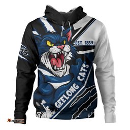 Amazing Aussie Geelong Cats Battlefield Glory Gear Hoodie