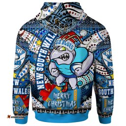 Amazing Aussie Cockroaches Christmas Custom NSW Go Blues Cockroaches Aboriginal Inspired With Snowflake Hoodie