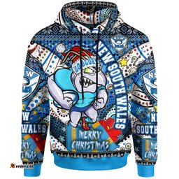 Amazing Aussie Cockroaches Christmas Custom NSW Go Blues Cockroaches Aboriginal Inspired With Snowflake Hoodie